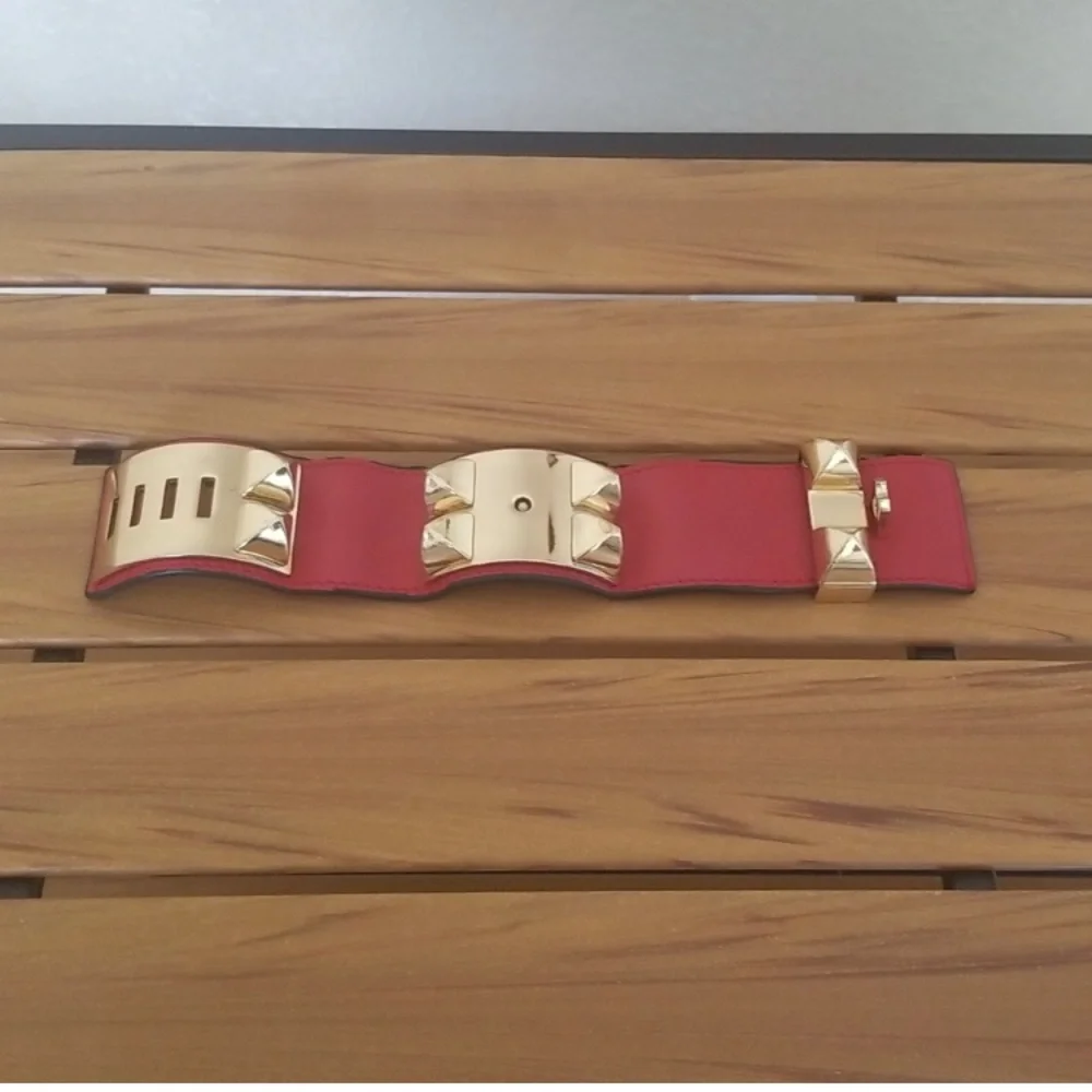 Collier de Chien Bracelet - Red Leather - Picture 4 of 10